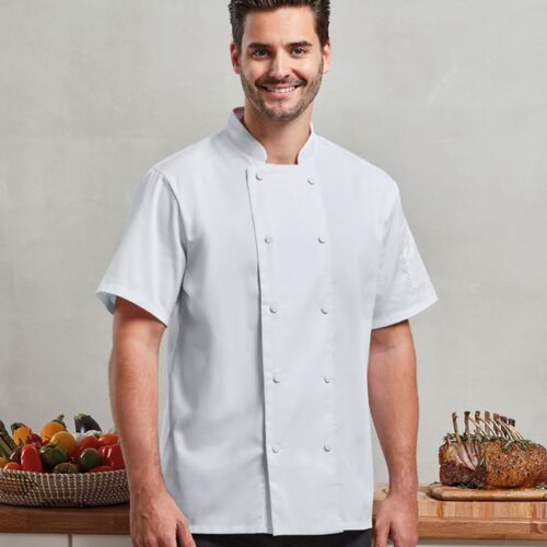 Premier Premier Coolchecker® Short Sleeve Chef's Jacket PR902 Premier Coolchecker® Short Sleeve Chef's Jacket Thumbnail