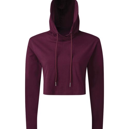 TriDri® Women's TriDri® cropped hooded long sleeve t-shirt TR088 Women's TriDri® cropped hooded long sleeve t-shirt Thumbnail