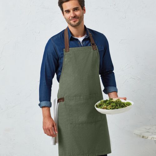Premier Premier Annex Oxford Bib Apron PR144 Premier Annex Oxford Bib Apron Thumbnail