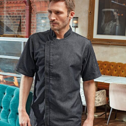 Premier Premier Short Sleeve Zipped Chef's Jacket PR906 Premier Short Sleeve Zipped Chef's Jacket Thumbnail