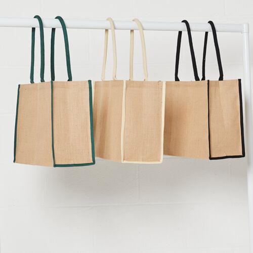 Brand Lab Brand Lab Jute Tipped Shopper BR103 Brand Lab Jute Tipped Shopper Thumbnail