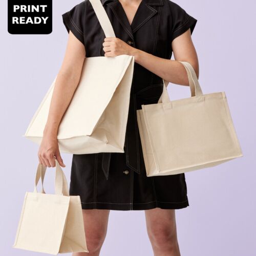 Nutshell® Recycled premium canvas stand-up shopper RL675 Recycled premium canvas stand-up shopper Thumbnail