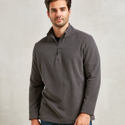 Premier Unisex ‘Recyclight’ 1/4 zip microfleece PR831 Unisex ‘Recyclight’ 1/4 zip microfleece Thumbnail