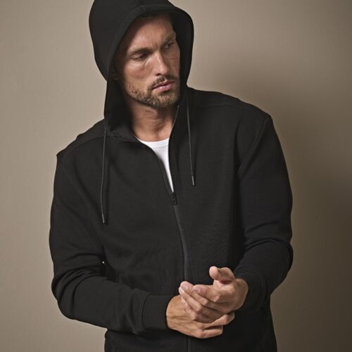 Tee Jays Tee Jays Ribbed Interlock Full Zip Hooded Sweatshirt T5508 Tee Jays Ribbed Interlock Full Zip Hooded Sweatshirt Thumbnail