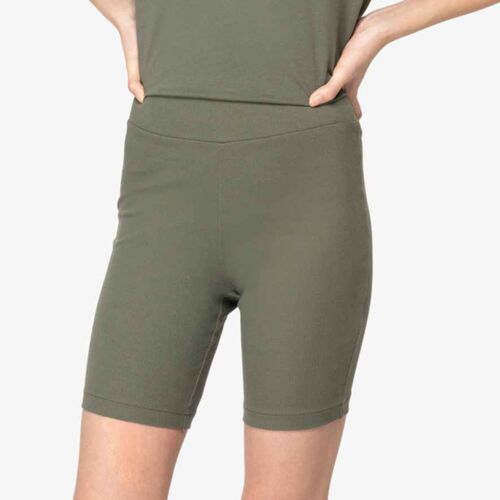 Native Spirit Native Spirit Ladies Ribbed Shorts NS744 Native Spirit Ladies Ribbed Shorts Thumbnail