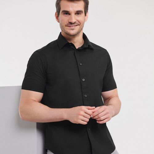 Russell Collection Short sleeve easycare fitted shirt J947M Short sleeve easycare fitted shirt Thumbnail