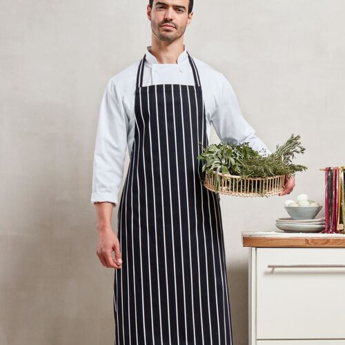 Premier Striped bib apron PR110 Striped bib apron Thumbnail