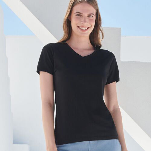 Skinnifit Feel good women's stretch v-neck t-shirt SK122 Feel good women's stretch v-neck t-shirt Thumbnail