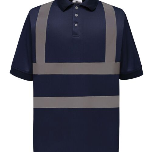 Yoko Hi-vis short sleeve polo (HVJ210) YK020 Hi-vis short sleeve polo (HVJ210) Thumbnail