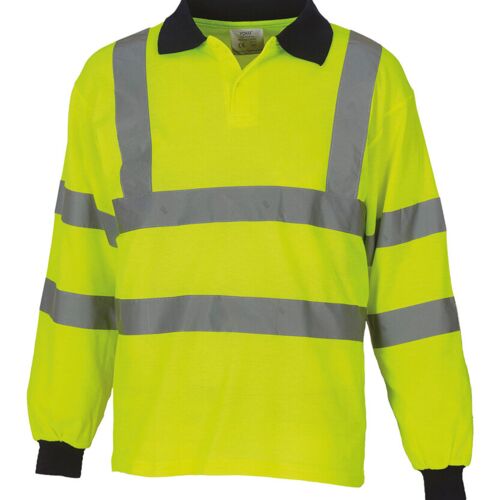 Yoko Hi-vis long sleeve polo (HVJ310) YK021 Hi-vis long sleeve polo (HVJ310) Thumbnail