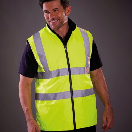 Yoko Hi-vis reversible fleece bodywarmer (HV008F) YK041 Hi-vis reversible fleece bodywarmer (HV008F) Thumbnail