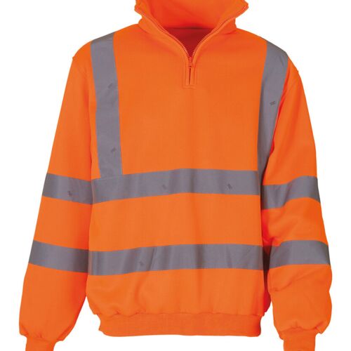 Yoko Hi-vis ¼ zip sweatshirt (HVK06) YK031 Hi-vis ¼ zip sweatshirt (HVK06) Thumbnail