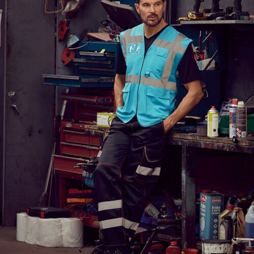 Yoko Multifunctional executive hi-vis waistcoat (HVW801) YK002 Multifunctional executive hi-vis waistcoat (HVW801) Thumbnail