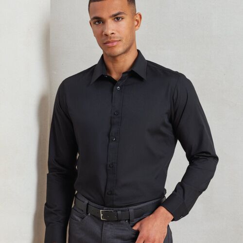 Premier Poplin fitted long sleeve shirt PR204 Poplin fitted long sleeve shirt Thumbnail