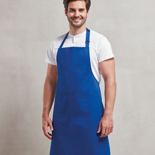Premier Premier 'Colours' Bib Apron with Pocket PR154 Premier 'Colours' Bib Apron with Pocket Thumbnail