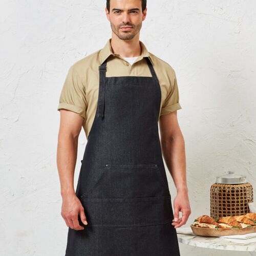 Premier Jeans stitch bib apron PR126 Jeans stitch bib apron Thumbnail