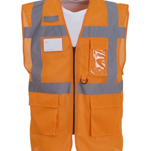 Yoko Hi-vis top cool open-mesh executive waistcoat (HVW820) YK015 Hi-vis top cool open-mesh executive waistcoat (HVW820) Thumbnail