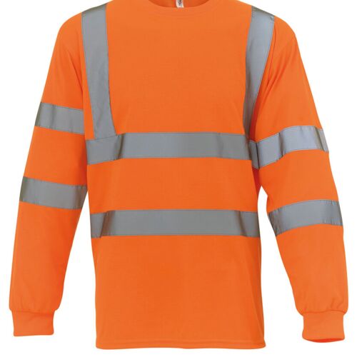Yoko Hi-vis long sleeve t-shirt (HVJ420) YK033 Hi-vis long sleeve t-shirt (HVJ420) Thumbnail