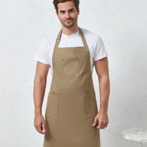 Premier Chino cotton bib apron PR132 Chino cotton bib apron Thumbnail