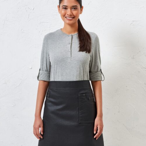 Premier Division waxed-look denim waist apron PR135 Division waxed-look denim waist apron Thumbnail