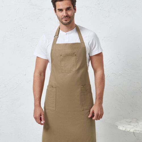 Premier Premier Cotton Chino Bib Apron PR132 Premier Cotton Chino Bib Apron Thumbnail