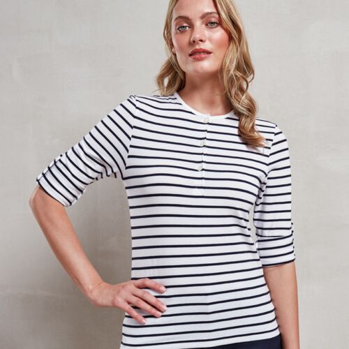 Premier Premier Ladies Long John Roll Sleeve T-Shirt PR318 Premier Ladies Long John Roll Sleeve T-Shirt Thumbnail