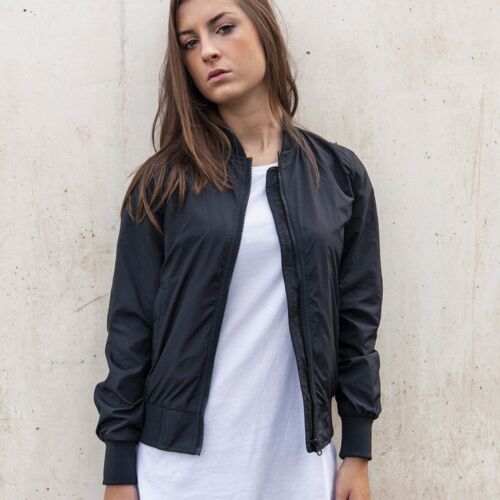 Build Your Brand Women's Light bomber jacket BY044 Women's Light bomber jacket Thumbnail