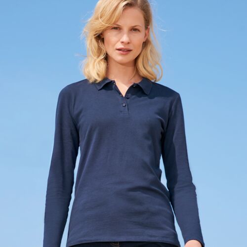 SOL'S SOL'S Ladies Perfect Long Sleeve Piqué Polo Shirt 02083 SOL'S Ladies Perfect Long Sleeve Piqué Polo Shirt Thumbnail