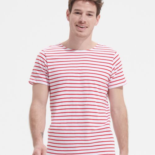 SOL'S SOL'S Miles Striped T-Shirt 01398 SOL'S Miles Striped T-Shirt Thumbnail