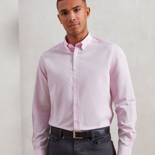 Premier Cotton-rich Oxford stripes shirt PR238 Cotton-rich Oxford stripes shirt Thumbnail