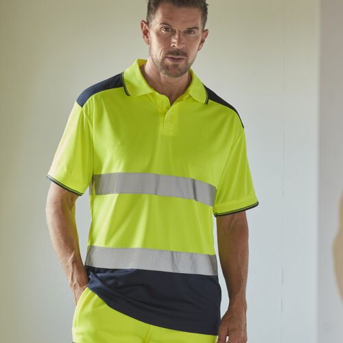 Yoko Hi-vis two-tone polo shirt (HVJ220) YK104 Hi-vis two-tone polo shirt (HVJ220) Thumbnail